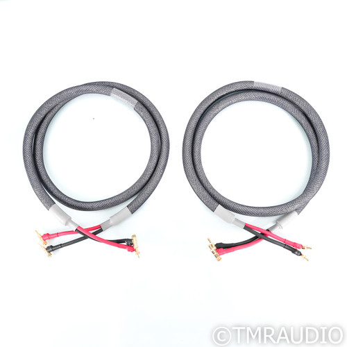 Acoustic Zen Absolute Zero Crystal Silver Speaker Cables; 8ft Pair
