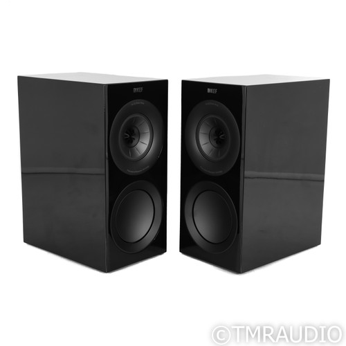 KEF R3 Meta Bookshelf Speakers; Black Gloss Pair