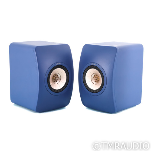 KEF LS50 Meta Bookshelf Speakers; Royal Blue Pair