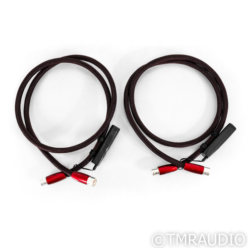 AudioQuest Fire XLR Cables; 1.5m Pair Balanced Interconnects; 72v DBS