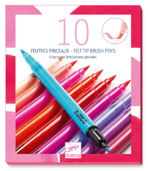 10 Felt Brushes / Sweet (pinks)