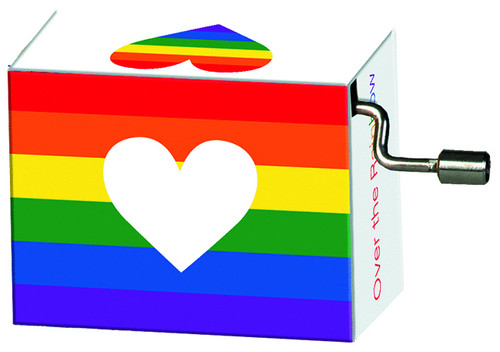 Music box, Over the rainbow, w/Rainbow with heart