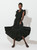 Tabitha Solid Midi Dress in Black