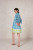 Deauville Short Dress in Blue Ostia