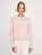 Cotton Rope Striped Crewneck in Grapefruit Combo