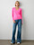 Cashmere Core V-neck in Pink Glow