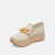 Jhenee Espadrille in Ivory Leather 