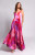 Hale Gown in Pink Swirl Brushstroke
