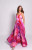Hale Gown in Pink Swirl Brushstroke