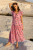 Cinched Flirty Midi in Goa Pink
