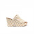 Frost Wedge in White Natural Raffia