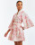 Carmen Mini Dress in Pink/Ivory