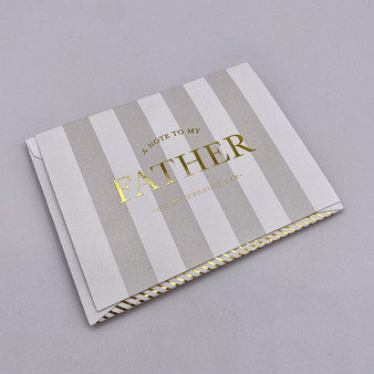WEDDING NOTE TO FATHER CARD