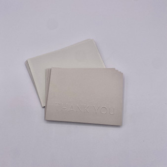 EMBOSSED THANK YOU CARDS