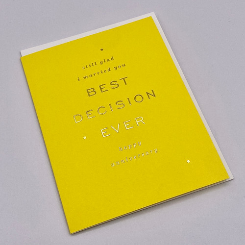 BEST DECISION EVER CARD