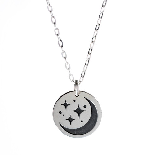 MOON & STARS SS NECKLACE