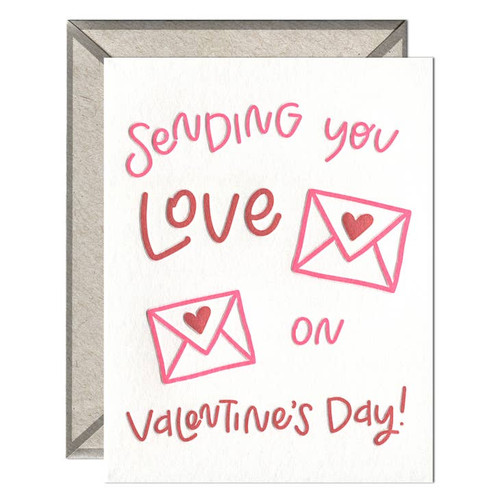 LOVE LETTERS VALENTINE CARD