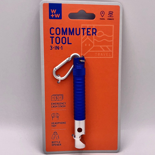 3 IN 1 COMMUTER TOOL KEYCHAIN
