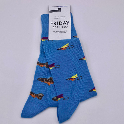 MEN'S TROUT AND FLY SOCKS