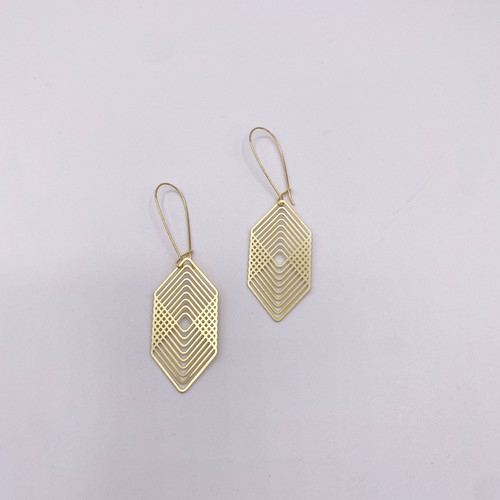 OVERLAPPING SQUARES EARRINGS