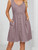 MAUVE BUTTON DOWN TANK DRESS