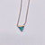 STONE TRIANGLE PENDANT NECKLACE