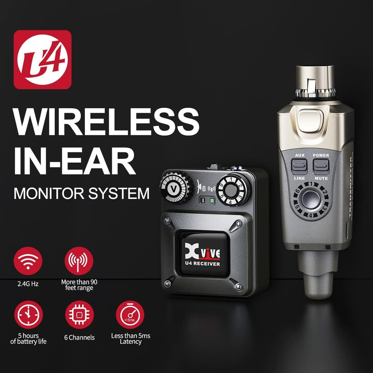Xvive U4R2 U4 In-Ear System - Thumbnail 5