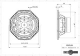 2 x B&C 8NDL64 8" Neodymium Woofer 700 Watts Pro Mid-Bass Speaker 8-Ohms (PAIR)