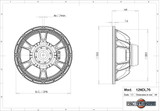 2 x B&C 12NDL76 12" Neodymium Mid-Range Mid-Bass 800W 8-Ohms Replacement Speaker