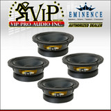 Eminence Alpha-6A 6" Midrange Woofer Mid-Bass Speaker 8-Ohm 200W Speaker (Four).