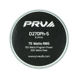 PRV Audio D270Ph-S 1" Phenolic Compression Screw On Driver & WGP14-25 Black-S