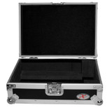 ProX XS-CD Flight Case for Large Format CD-Media Player Black on Silver