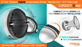 PRV D3500TiH-Nd 2" Neodymium Titanium Hybrid Driver & WGP14-50 BLACK DUAL TONE