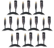 ProX XC-RXM10 10ft XLR Male to RCA Male Audio Cable 10 Pack Unbalanced