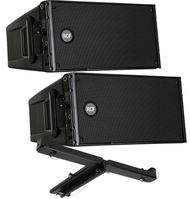 2X RCF HDL10-A ACTIVE LINE ARRAY MODULE AMPLIFIED DJ/CLUB 1400W W/ LIGHT FLYBAR