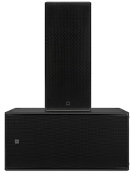 RCF SUB 8008-AS Powered Dual 18" Subwoofer + RCF NX 985-A 3-Way Powered Speaker