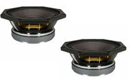 2x B&C 8PE21 8" Midrange Speaker 400W 8-Ohm Pro-Audio Replacement Woofer 8-Inch