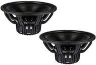 2X FAITALPRO 18XL1600 18" WOOFER NEODYMIUM PROFESSIONAL SUBWOOFER 8-OHM 1600 WATTS