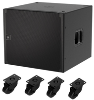 JBL SRX918S 18-inch Powered Subwoofer Omnidirectional or Cardioid + JBL ACK1 CASTERS