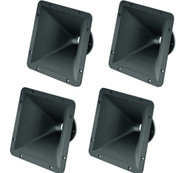 4x B&C ME90 1.4" Throat Entry, Constant Directivity Horn 80° x 60° Nominal Coverage Bolt-On Waveguide