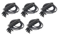 ProX XC-SB8XLR20 20ft XLR Stage Snake Box 8 Send Inputs 5 Pack 