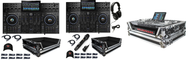  DENON PRIME 4+ WI-FI STREAMING DJ CONTROLLER + XS-PRIME4 W + HEADPHONES AND MIC