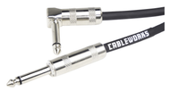 Gator GCWB-INS-10RA Strt To RA Instrument Cable 1/4" Straight to 1/4" Right Angle