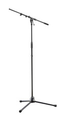 K&M 210/9 Microphone Stand Boom Arm Black Adjustable Tripod for Studio Stage Use