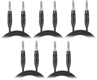ProX XC-TRS05 5ft TRS to TRS Cable 5 Pack Balanced Pro Audio Cables