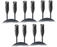 ProX XC-SYXF10 10Ft TRS Stereo to Dual XLR Y Cable 5 Pack Professional Audio