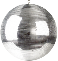 ProX MB-30 30" Mirror Disco Ball Bright Silver Reflective Indoor DJ Sphere w/ Hanging Ring for Lighting