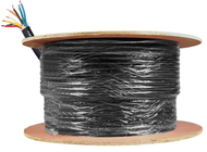 ProX XC-812-500 500 Ft. 12 Gauge AWG 8 Conductor Audio Speaker Wire Cable, Copper Black Finish