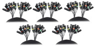 ProX XC-8XLR10 10ft 8 Channel XLR Snake Cable Female to Male Balanced 5 Packs