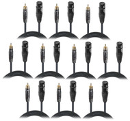 ProX XC-RXF05 RCA to XLR Female Cable 5ft Unbalanced Audio 10 Pack Pro Audio